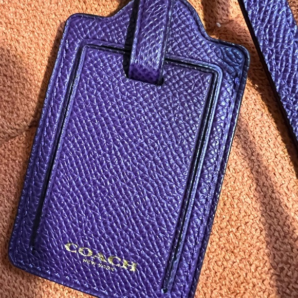 Large Coach purse in purple - Picture 4 of 17